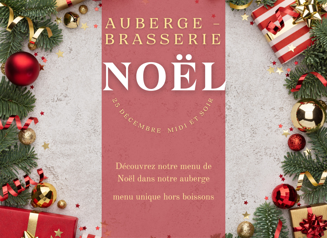 Menu de Noël auberge